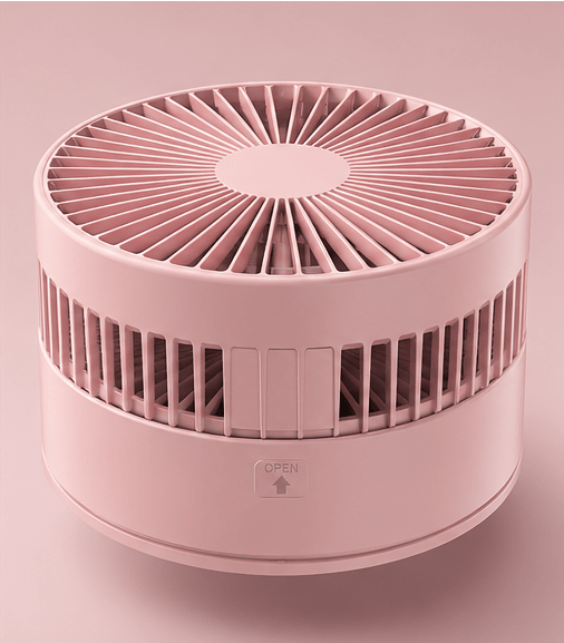 Ventilador telescópico plegable Rosa